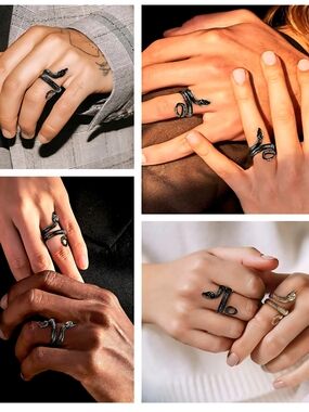 Black Snake Ring – Men Accessories